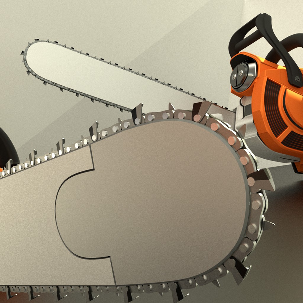 High poly Chainsaw preview image 4